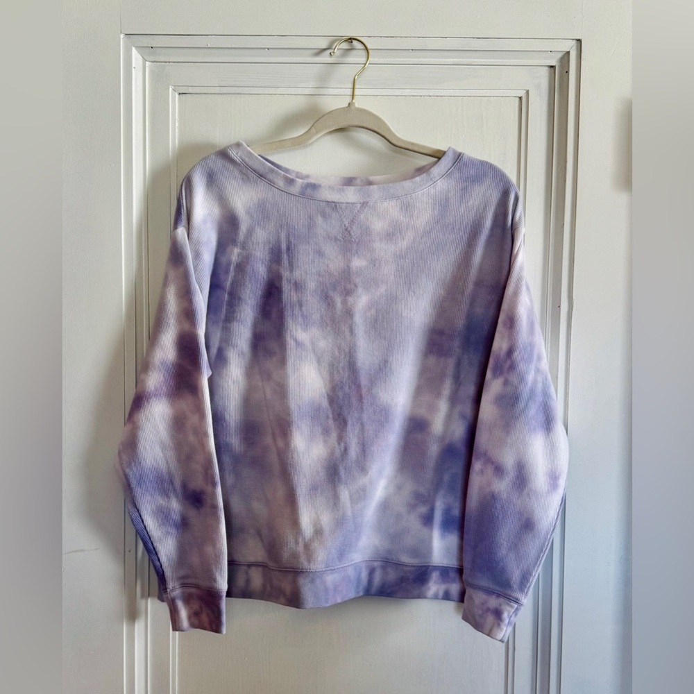 Splendid Tie-Dye Purple Sweatshirt